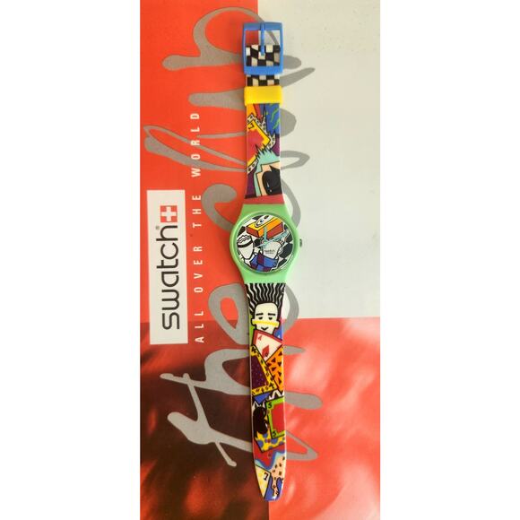 Swatch watch RAPP-ER GG134 1995 Standard Gents New old stock - Picture 4 of 10